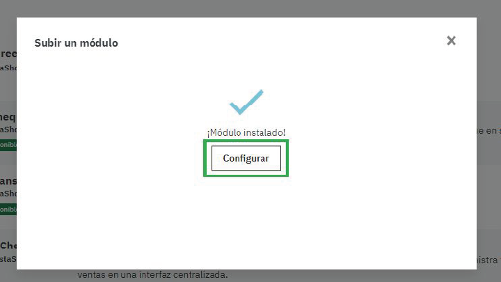 Imagen 2 del paso a paso para integrar Recibo Pagos a tu página Web con Prestashop